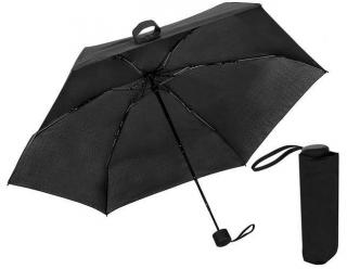 Skládací Mini deštník 90cm černý + dárek MAXY 1ks 3171