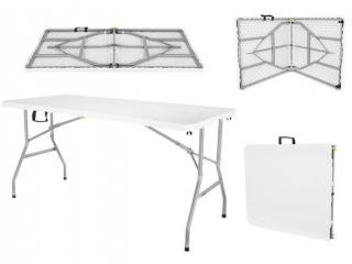 Skládací stůl 152 cm bílý + dárek MAXY 1ks 6531