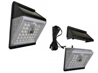 Solární Lampa 45 LED s PIR čidlem Voděodolný + dárek MAXY 1ks 4324