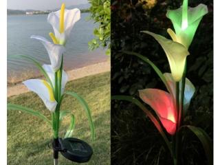 Solární zahradní LED lampa calla + dárek MAXY 1ks 4404