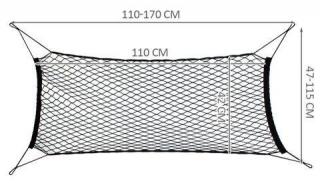 Trnová síť 170x110cm elastická kufr na ochranu zavazadel + dárek MAXY 1ks 3253