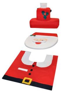 Vánoční potah na toaletu Santa Claus + dárek MAXY 1ks 5037