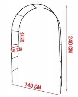 VCHODOVÁ OBLOUKOVÁ PERGOLA OBLOUK NA RŮŽE + STICKY MAT ZDARMA MAXY 1ks 5663