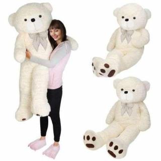 Velký plyšový medvěd bílý 145 cm + dárek MAXY 1ks 7106