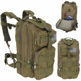 Vojenský batoh 20L zelená + dárek MAXY 1ks 8903