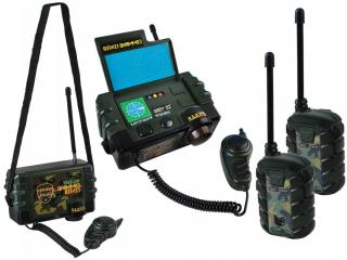 Vysílačky walkie-talkie plast na baterie 3ks + dárek MAXY 1ks 9141