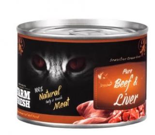 Farm Fresh Cat Pure Beef & Liver canned 200g
