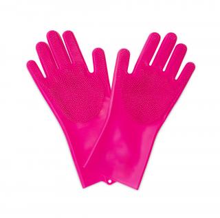 MUC-OFF DEEP SCRUBBER GLOVES  - Silikonové mycí rukavice Velikost: L