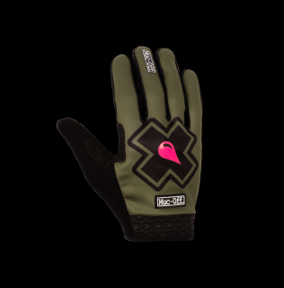 MUC-OFF MTB GLOVES GREEN - MTB rukavice Velikost: XS