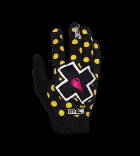 MUC-OFF MTB GLOVES YELLOW POLKA - MTB rukavice Velikost: L