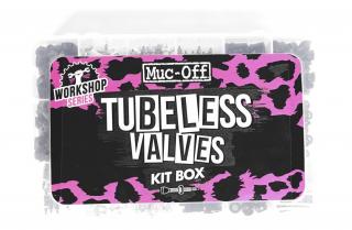 MUC-OFF TUBELESS VALVES KIT BOX - Servisní set pro bezdušové pláště