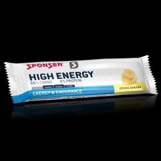 SPONSER HIGH ENERGY BAR 45 g - Profi energetická tyčinka Příchuť: Banana
