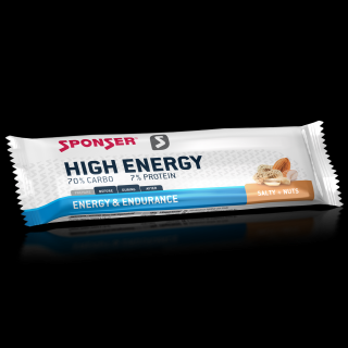 SPONSER HIGH ENERGY BAR 45 g - Profi energetická tyčinka Příchuť: Salty+Nuts