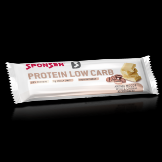 SPONSER PROTEIN LOW CARB BAR Mocca White Choco 50 g - Low Carb tyčinka