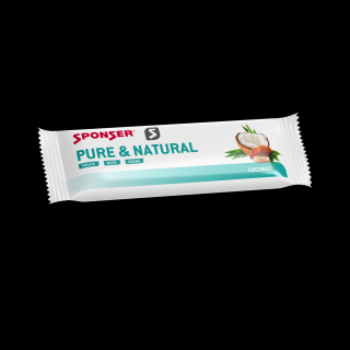 SPONSER PURE & NATURAL BAR 50 g - Čistě přírodní energetická tyčinka Příchuť: Kokos