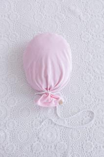 Dekorační balonek na zeď růžový velvet