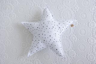 Dekorační polštářek hvězda – Dots