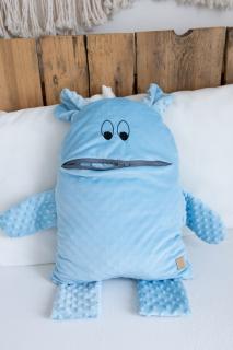 Dětský pyžamožrout modrý velvet/minky