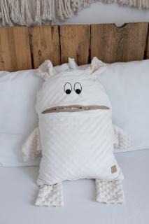 Dětský pyžamožrout smetanový velvet/minky