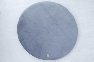 Hrací kulatá podložka tmavě šedý velvet, průměr 100cm