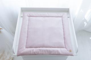 Podložka na přebalovací pult/ cestovní podložka pudrový velvet