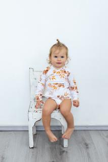 Rostoucí body s dlouhým rukávem BOHO LEAF Velikost: 50-56