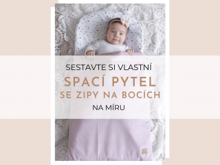 Spací pytel na spaní se zipy na bocích Délka: 110cm