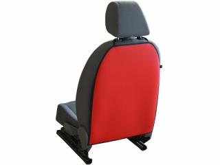 Zadný ochranný poťah prednej sedačky - červený