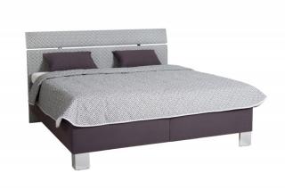 Čalouněná postel SANDRA Matrace+nosnost: Hercules 130 kg, Noha: Chromová, Šířka: 160
