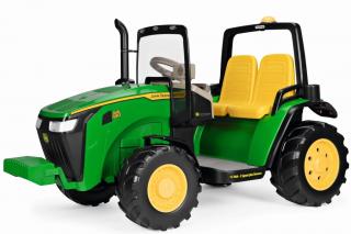 Peg-Pérego John Deere Dual Force 480W (dvoumístný dětský traktor s vlekem)