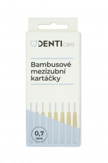DentiCare mezizubní bambusový kartáček (vel. 0,7 mm, 8 ks /bal)