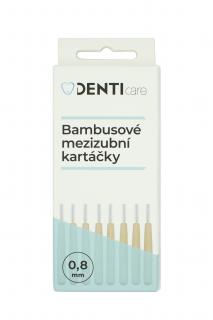 DentiCare mezizubní bambusový kartáček (vel. 0,8 mm, 8 ks /bal)