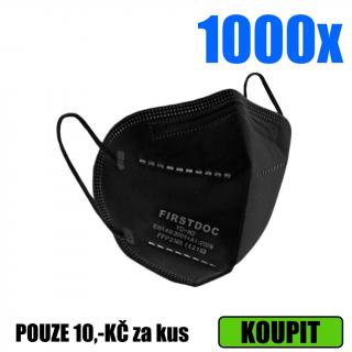 1000x FIRSTDOC™ Respirátor FFP2 NR - černý