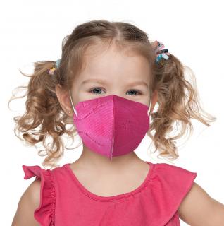 10x Dětský ochranný respirátor FFP2 - Růžový