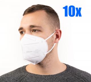 10x Ochranný respirátor FFP2