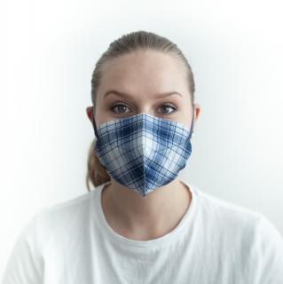 Zdravotnický nano respirátor BALERINA FFP2 PFHM731 - Blue stripes