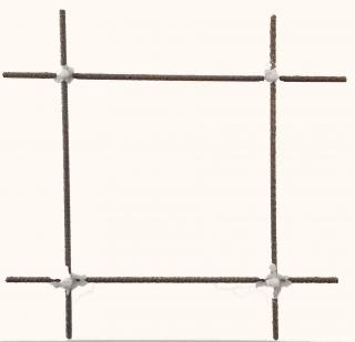 Kompozitní kari síť ORLITECH Ø 5 mm, oko 150 x 150 mm, rozměr 3,1 x 2,05 m (čedičová kari síť ORLITECH Ø 5mm oko 100 x 100 mm, náhrada za ocelovou kari síť Ø 6 mm s okem 150x150)