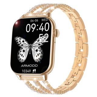 ARMODD Prime 2 rose gold s kovovým třpytivým řemínkem + silikonový řemínek