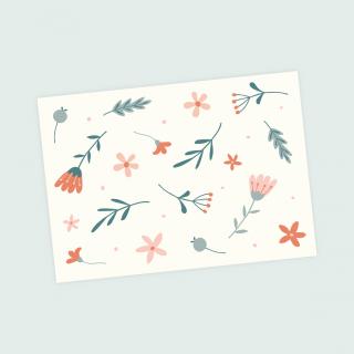 pohlednice kytky