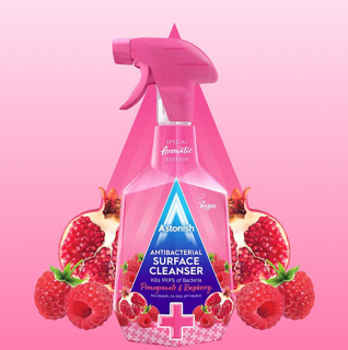 Antibakteriální sprej s vůní granátového jablka a malin 750ml Astonish