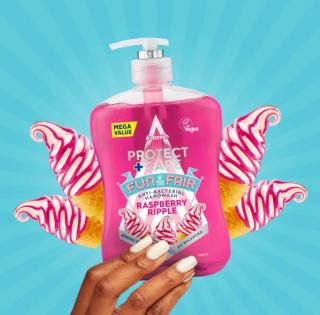 Antibakteriální tekuté mýdlo Protect and Care s vůní Rasberry Ripple 600ml Astonish