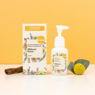 Aromaterapeutický masážní olej Hloubkový detox 50ml Kvitok