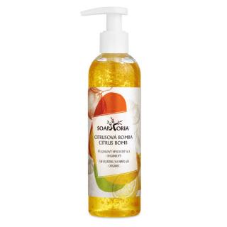 Citrusová bomba organický peelingový sprchový gel 250ml Soaphoria