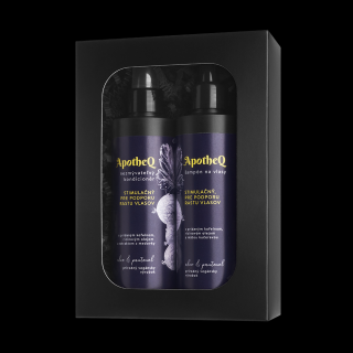 Dárková sada stimulační pro podporu růstu vlasů 2ks ApotheQ Warrior