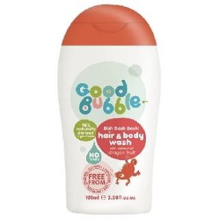 Dětská mycí emulze a šampón Dračí ovoce 100ml Good Bubble