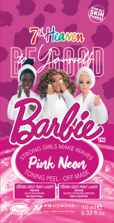 Dětská pleťová maska Barbie - Pink Neon 10ml 7th Heaven