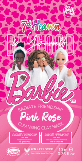 Dětská pleťová maska Barbie - Pink Rose 10ml 7th Heaven