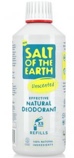 Doplňovací náplň minerální deodorant ve spreji BEZ PARFEMACE 500ml Salt of the Earth