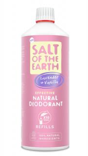 Doplňovací náplň minerální deodorant ve spreji LAVENDER + VANILLA 500ml Salt of the Earth