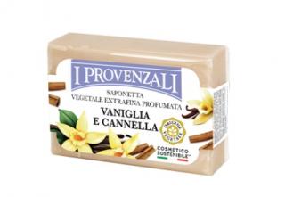 Extra jemná rostlinná mýdla 100g I Provenzali vůně mýdla:: Vanilka a skořice